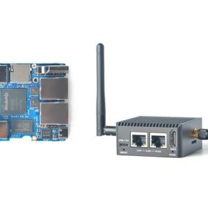 Nanopi R5C Mini WiFi Router OpenWRT with Dual PCIe 2.5Gbps Ethernet Ports 1GB LPDDR4X RAM Based in Rockchip RK3568B2 Soc for Smart Home Gateway Support Android Ubuntu (with M.2 WiFi Module)