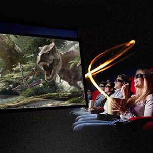 LLAMN 16:9 3D Wall Mounted Projection Screen 60/72/84/100/120 inch Projector Screen Fiber Canvas Curtain for Home Theater ( Size : 72 inch )