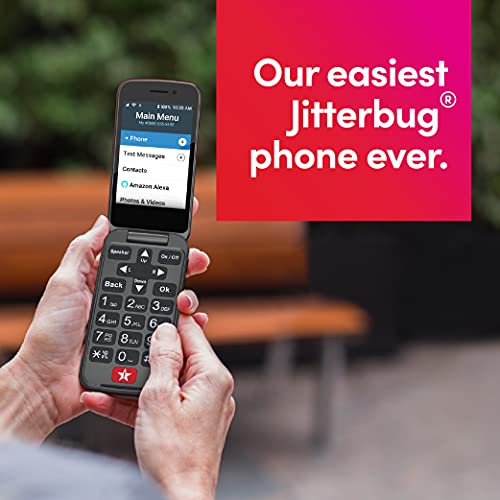 Jitterbug Flip2 Cell Phone for Seniors Red