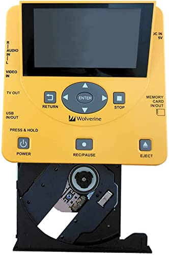Wolverine TransMedia- Home Movie Digitizer - Preserve Your Old Videos from Camcorders, VCR’s and DVD’s into Digital Formats - HDMI Output, Worldwide 110-240V Adapter, 32GB SD Card Included
