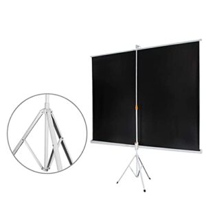 XXXDXDP 60-100 Inch 16:9 Portable Indoor Outdoor Projector Screen Matte White Fabric Fiber Screen with Pull Up Foldable Stand Tripod ( Size : 100 inch )