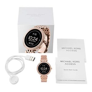 Michael Kors Women's Gen 5E 43mm Stainless Steel Touchscreen Smartwatch with Fitness Tracker, Heart Rate, Contactless Payments, and Smartphone Notifications.