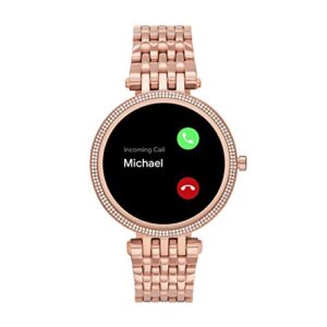 Michael Kors Women's Gen 5E 43mm Stainless Steel Touchscreen Smartwatch with Fitness Tracker, Heart Rate, Contactless Payments, and Smartphone Notifications.