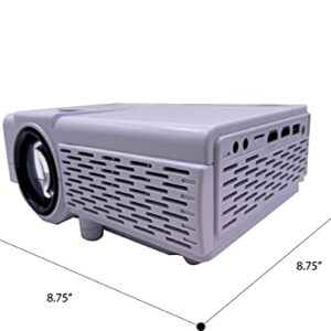 RCA Bluetooth Enabled Home Projector, HD, LED, White