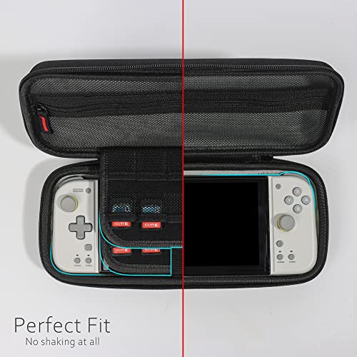 Hard Shell Travel Case Compatible with Hori Split Pad Compact - Carrying Case for Hori Controllers + Nintendo Switch/Switch OLED Console [Portable] [Lightweight] [Full Protection]