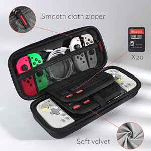 Hard Shell Travel Case Compatible with Hori Split Pad Compact - Carrying Case for Hori Controllers + Nintendo Switch/Switch OLED Console [Portable] [Lightweight] [Full Protection]