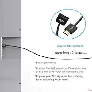 3X (10 FT) HDMI Extender for Streaming Sticks | WiFi Signal Booster for Faster Streaming