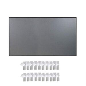 ocuhome 120 inch projection screen, 60/72/84/92/100/110/120/130 inch 16:9 anti-light folding projection video screen 07