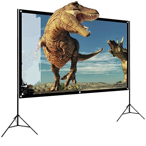 YXCUIDP Portable Projector Screen Projector Screen with Stand Outdoor and Indoor Projector Screen for Movie Nights, Home Theatre