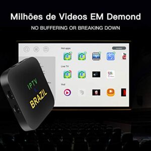 2023 Brazilian IPTV Brazil Box Mini Size Remote Control ARM Cortex A53 CPU ARM Mali-450 GPU