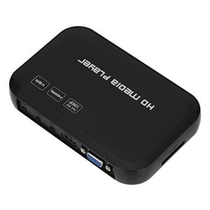 HDMI Video Player,Mini 1080P HDMI Video Player VGA AV Video Media Player TV Box HD Video Player 100-240V for Car(US)