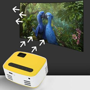 Cryfokt Wireless WiFi Mini Video Projector, 1080P HD Projector 110inch Portable Outdoor Movie Projector with Speaker 20000 Hours Led Projector Support Smartphone U Disk Mobile Hard Disk(#2)