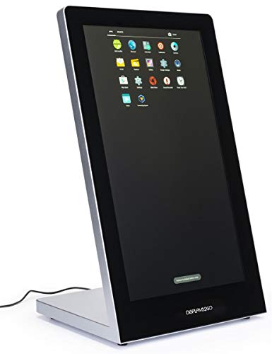 Displays2go Touch Screen Countertop Stand, 10pt PCAP Touch, Media Player - Black (DGCTATCH21)