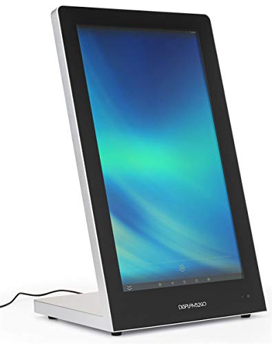 Displays2go Touch Screen Countertop Stand, 10pt PCAP Touch, Media Player - Black (DGCTATCH21)