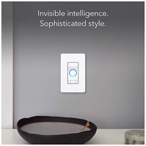 iDevices IDEV0022 Instinct Switch, Wi-Fi Enabled Smart Wall Switch with Amazon Alexa Built-In, Supports Motion Sensing Routines, Single Pole, 120VAC, White