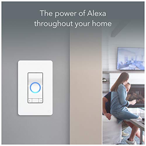 iDevices IDEV0022 Instinct Switch, Wi-Fi Enabled Smart Wall Switch with Amazon Alexa Built-In, Supports Motion Sensing Routines, Single Pole, 120VAC, White