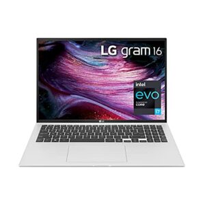 lg gram 16z90p laptop 16″ ips ultra-lightweight, (2560 x 1600), intel evo 11th gen core i7 , 16gb ram, 1tb ssd, upgradeable windows 10 home, alexa built-in, 2x usb-c, hdmi, usb-a – silver