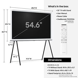 SAMSUNG 55-inch Class SERIF QLED Serif Series - 4K UHD Quantum HDR 4X Smart TV with Alexa Built-in (QN55LS01TAFXZA, 2020 Model)