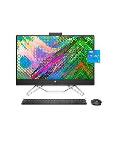 HP All-in-One Bundle PC, 27" Full HD Micro-Edge Touchscreen Display, 12thGeneration Intel Core i5 Processor, Intel Iris Xe Graphics, 12 GB SDRAM, 512 GB SSD, Windows11 Home OS, Wi-Fi (27-cb1170, 2022)