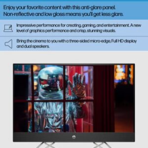 HP All-in-One Bundle PC, 27" Full HD Micro-Edge Touchscreen Display, 12thGeneration Intel Core i5 Processor, Intel Iris Xe Graphics, 12 GB SDRAM, 512 GB SSD, Windows11 Home OS, Wi-Fi (27-cb1170, 2022)
