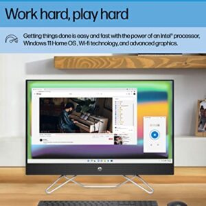 HP All-in-One Bundle PC, 27" Full HD Micro-Edge Touchscreen Display, 12thGeneration Intel Core i5 Processor, Intel Iris Xe Graphics, 12 GB SDRAM, 512 GB SSD, Windows11 Home OS, Wi-Fi (27-cb1170, 2022)