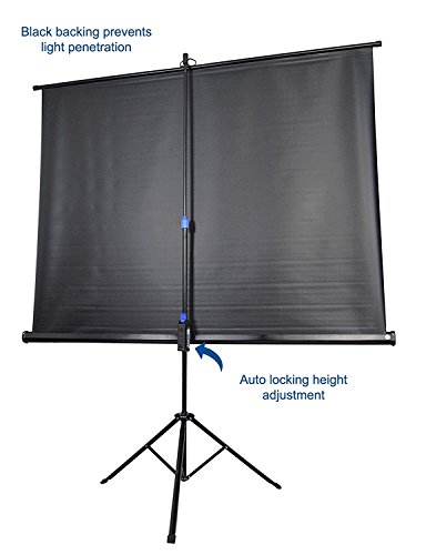 Finefurniture Portable HD Projector Screen with Tripod Stand,84 inch Diagonal 4:3 Outdoor Indoor Home Theater Projection Screens Foldable and Wrinkle-Free…