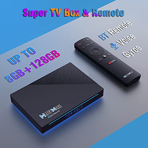 Doole H96 MAX RK3566 Smart TV Box Android 11.0 8K Media Player with BT Voice Control Set top Box (8G 128G)