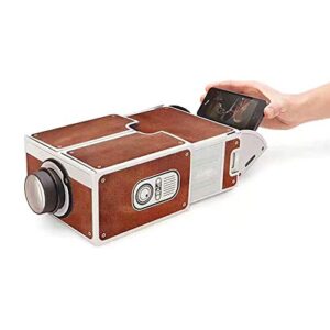 duomu mini projector smartphone projector create a small home theater portable phone projector size of 8×14.5cm /3.2 x 5.7 inches