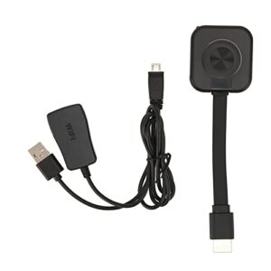 PUSOKEI 1080P Wireless HDMI Display Dongle, WiFi HDMI Adapter, Laptop/Pad/Phone to HDMI Adapter, NO Setup, NO APP Required, Video Mirroring Dongle for iOS Android