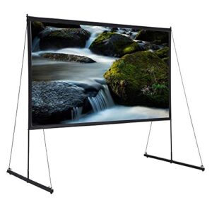 instahibit 150″ 16:9 hd detachable projector screen portable fast folding outdoor movie theater camping stand carry bag