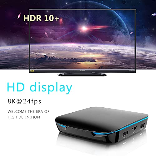 Android 9.0 TV Box 2GB 16GB, Smart TV Box with Amlogic S905X3 Ethernet 100M 2.4G 5G WiFi BT 4.2 USB 3.0 Support Ultra HD 1080P 4K 8K HDR 10