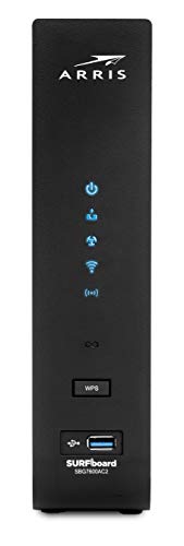 ARRIS Surfboard SBG7600AC2 DOCSIS 3.0 Cable Modem & AC2350 Dual-Band Wi-Fi Router, Approved for Cox, Spectrum, Xfinity & Others (Black) & Roku Express 4K+ 2021 | Streaming Media Player HD/4K/HDR