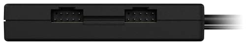 Corsair Internal 4-Port USB 2.0 Hub - 4X 9-Pin USB 2.0 Ports - Easy Magnetic Installation - Compatible with Most Intel® and AMD® Motherboards - Black