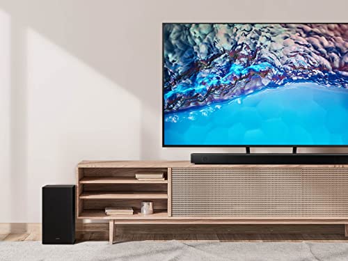 SAMSUNG HW-B650 3.1ch Soundbar w/Dolby 5.1 DTS Virtual:X, Bass Boosted, Built-in Center Speaker, Bluetooth Multi Connection, Voice Enhance & Night Mode, Subwoofer Included, 2022