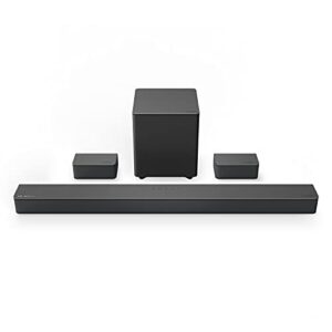 vizio m-series 5.1 premium sound bar with dolby atmos, dts:x, bluetooth, wireless subwoofer, voice assistant compatible, includes remote control – m51ax-j6