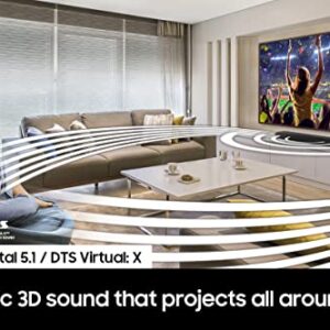 SAMSUNG HW-S50B/ZA 3.0ch All-in-One Soundbar w/Dolby 5.1, DTS Virtual:X, Q Symphony, Built in Center Speaker, Adaptive Sound Lite, Bluetooth Multi Connection, 2022 Black