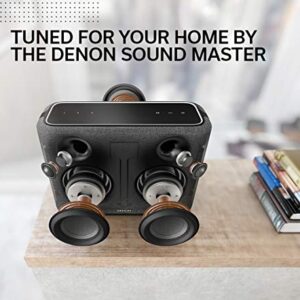 Denon Home 250 Wireless Speaker, HEOS and Alexa Built-in, AirPlay 2, and Bluetooth, Compact Design, Black