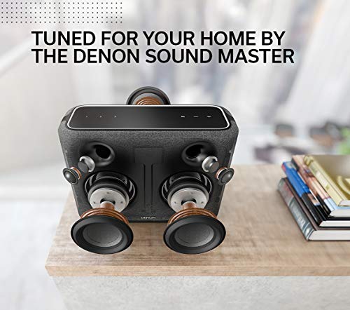 Denon Home 250 Wireless Speaker, HEOS and Alexa Built-in, AirPlay 2, and Bluetooth, Compact Design, Black