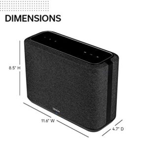 Denon Home 250 Wireless Speaker, HEOS and Alexa Built-in, AirPlay 2, and Bluetooth, Compact Design, Black