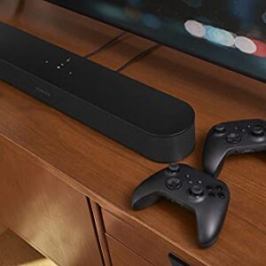 Sonos Beam (Gen 2). The compact smart soundbar for TV, music and more. (Black)