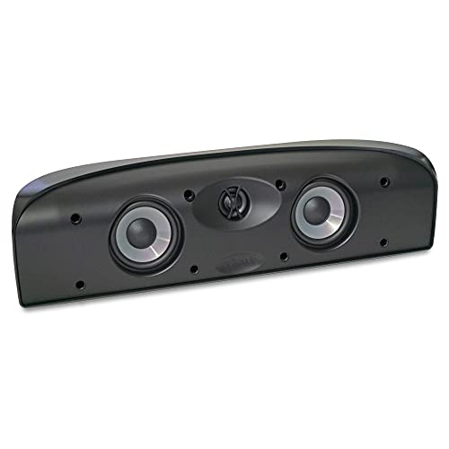 Polk Audio Blackstone TL1 Speaker Center Channel with Time Lens Technology | Compact Size, High Performance, Powerful Bass | Hi-Gloss Blackstone Finish | Create your own Home Entertainment System