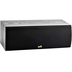 polk audio t30 100 watt home theater center channel speaker – hi-res audio with deep bass response | dolby and dts surround | single, black