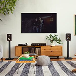 Polk Signature Elite ES35 Slim Center Channel Speaker - Hi-Res Audio Certified, Dolby Atmos & DTS:X Compatible, 1" Tweeter & (6) 3" Woofers, Dual Power Port for Effortless Bass, Contemporary Walnut