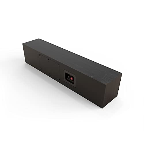 Klipsch Reference Premiere RP-404C II Center Channel Speaker with Shallow-Depth Sealed Design and 4” Cerametallic Woofer for Crystal-Clear Home Theater Dialogue in Ebony