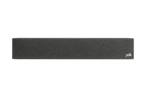 Polk Monitor XT35 Slim Center Channel Speaker - Hi-Res Audio Certified, Dolby Atmos & DTS:X Compatible, 1" Terylene Tweeter & Four 3" Dynamically Balanced Woofer, Wall-Mountable, Midnight Black