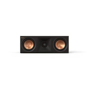 klipsch reference premiere rp-500c ii center channel speaker with updated tractrix horn and port technology and 5.25” cerametallic woofers for crystal-clear home theater dialogue in ebony