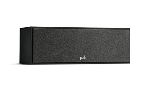 Polk Monitor XT30 Compact Center Channel Speaker - Hi-Res Audio Certified, Dolby Atmos & DTS:X Compatible, 1" Terylene Tweeter & Dual 5.25" Dynamically Balanced Woofer, Midnight Black