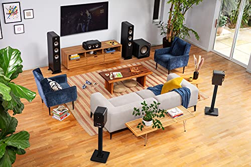 Polk Signature Elite ES30 Center Channel Speaker - Hi-Res Audio Certified and Dolby Atmos & DTS:X Compatible, 1" Tweeter & Two 5.25" Woofers, Dual Power Port for Effortless Bass, Stunning Black