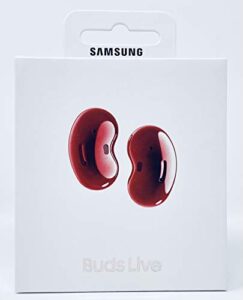 samsung galaxy buds live, wireless earbuds w/active noise cancelling (mystic red)