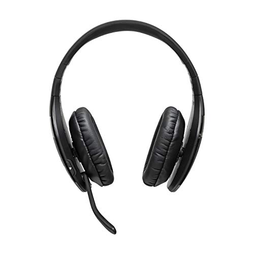 BlueParrott S450-XT Voice-Controlled Bluetooth Headset – Industry Leading Sound with Long Wireless Range, Extreme Comfort and Up to 24 Hours of Talk Time , Black , Stereo